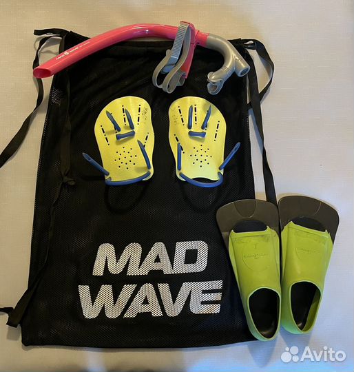 Инвентарь для плавания Ласты Лопатки Трубка