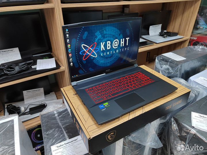Новенький игровой MSI Katana 17 на гарантии