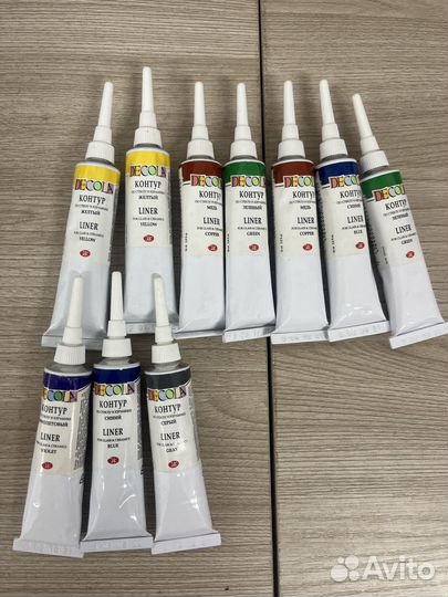 Контур по стеклу и ткани