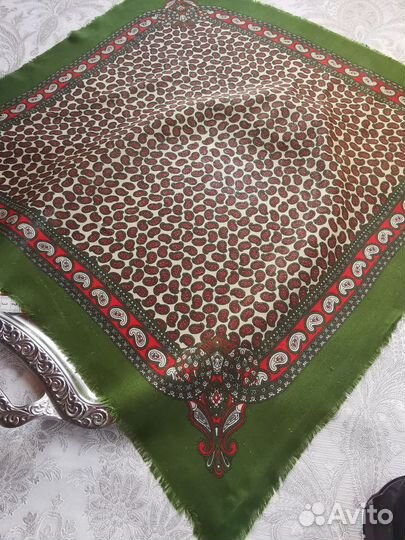 Винтажный платок шерсть