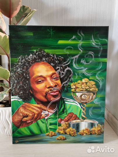 Картина маслом на холсте Снуп Дог