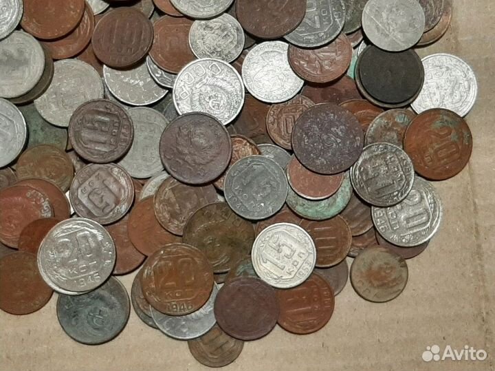 Ранние монеты СССР 140 шт. Никель + 8 серебряных