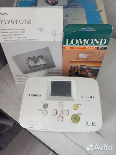 Фотопринтер canon selphy