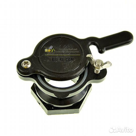 Кран для куботейнера или ведра D44 черный