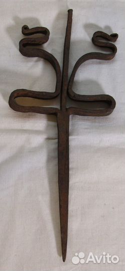 Светец старинный кованный 18-19 век №10042