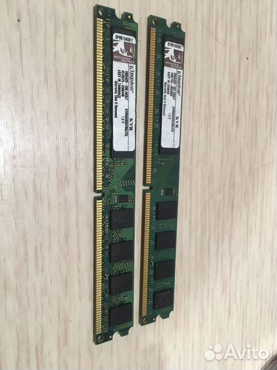 Оперативная память ddr 2 KVR800D2N6/2 1.8v