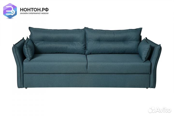 Диван еврокнижка Бруклин 3-х местный синий