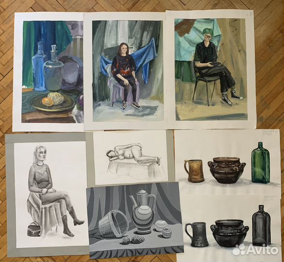 Картины гуашь