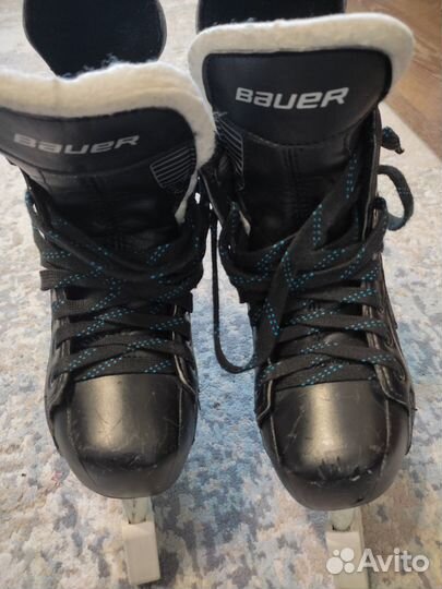 Коньки хоккейные детские bauer 33,5