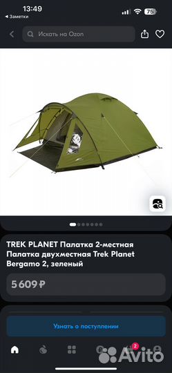 Палатка туристическая