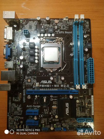 Материнская плата 1155 + i3 2100