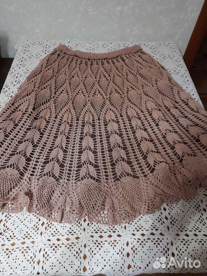 Юбка вязаная ручная работа