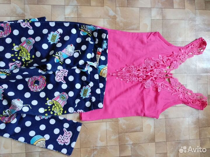 Детские вещи пакетом для девочки 110 116 128