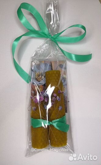 Подарочный набор восковых свечей