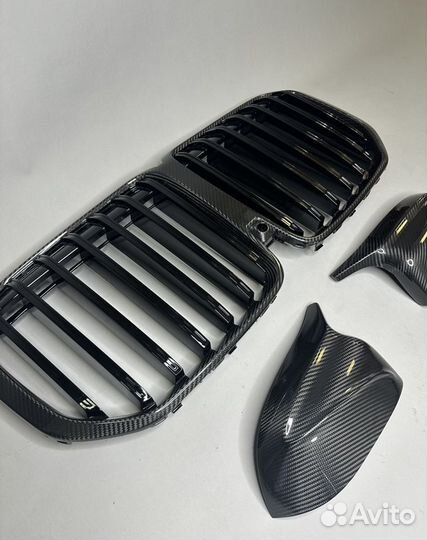 Ноздри зеркала Сухой Карбон BMW X7 G07 LCI