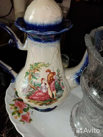 Вазы хрусталь, фарфор, стекло