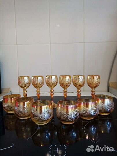 Посуда цветное стекло