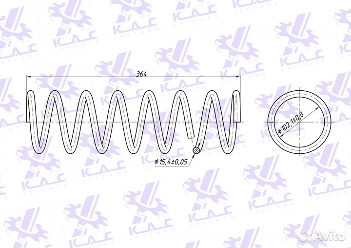 Пружина (2 шт.) передней подвески УАЗ Patriot