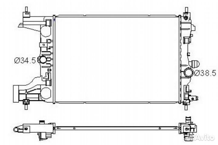 Радиатор охлаждения cvcrz09911