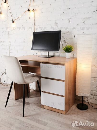 Стол письменный компьютерный для учебы стиль IKEA