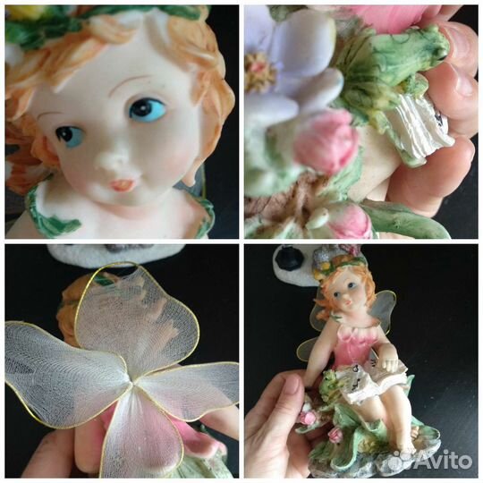 Статуэтки фигурки девочка фея лесная нимфа бабочка