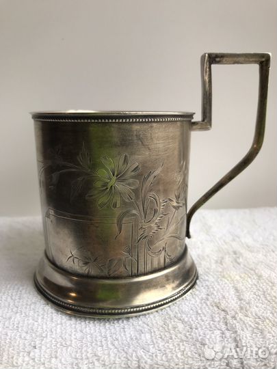 Подстаканник серебро 875