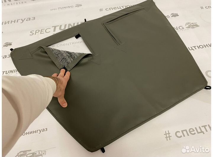 Утеплитель радиатора на ГАЗель Бизнес серый