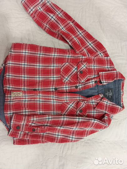 Рубашки детские из хлопка 110-122р