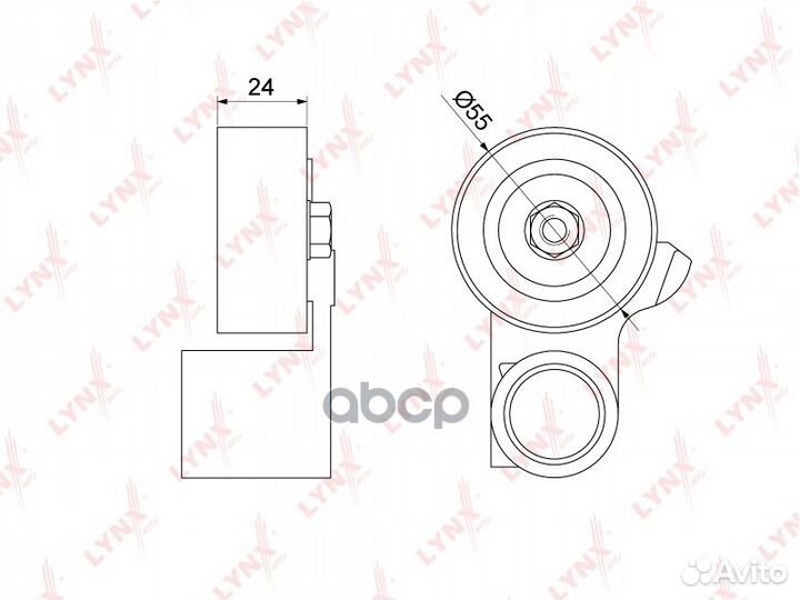 Ролик натяжной ремня грм PB1311 lynxauto