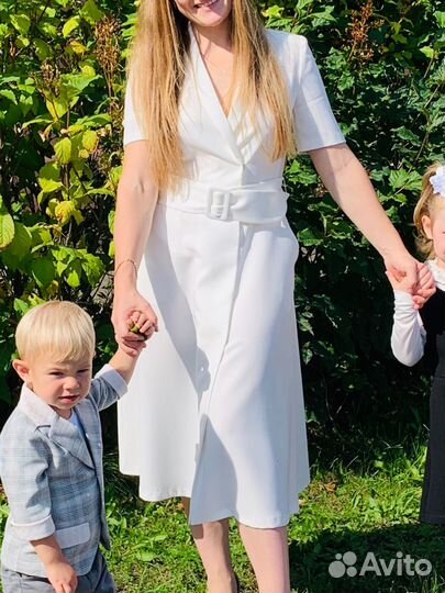Белое платье 44 размер