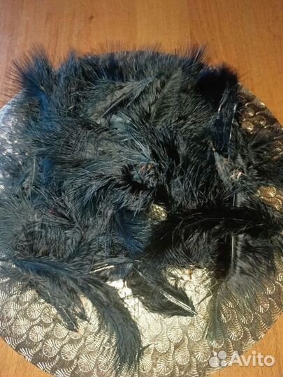 Перышки для рукоделия черные