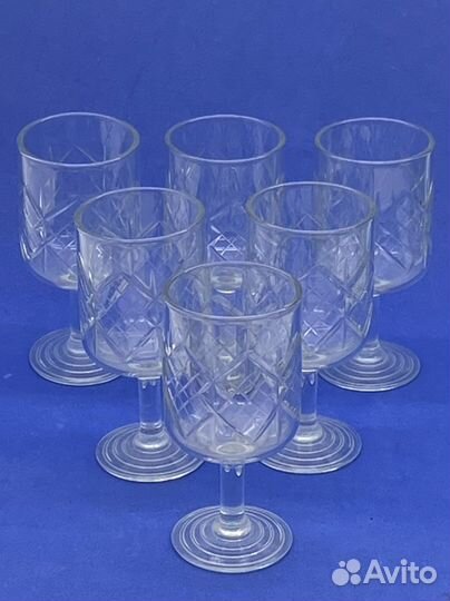 Хрустальные рюмки СССР на ножке