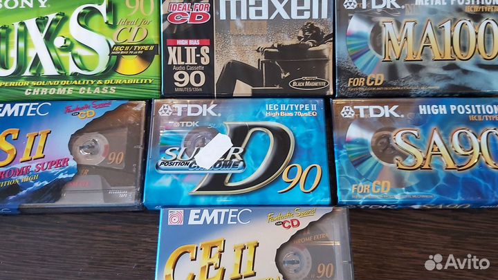 Аудиокассеты Tdk, Sony, Maxell, Fuji, Raks