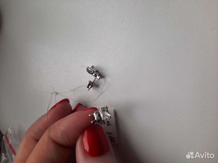 Серьги детские серебро