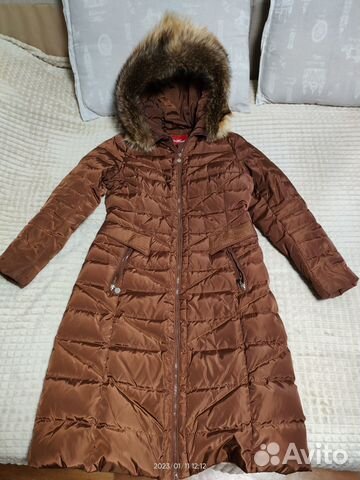 Пуховик женский длинный 48 50