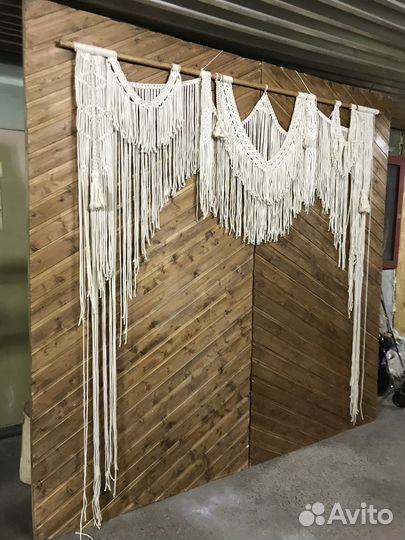 Макраме занавес штора