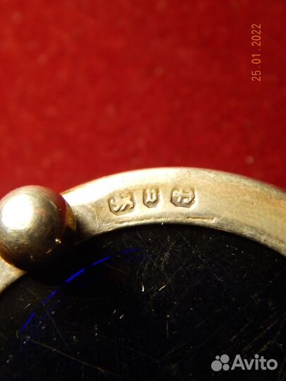 Серебряная солонка 1895 год Англия