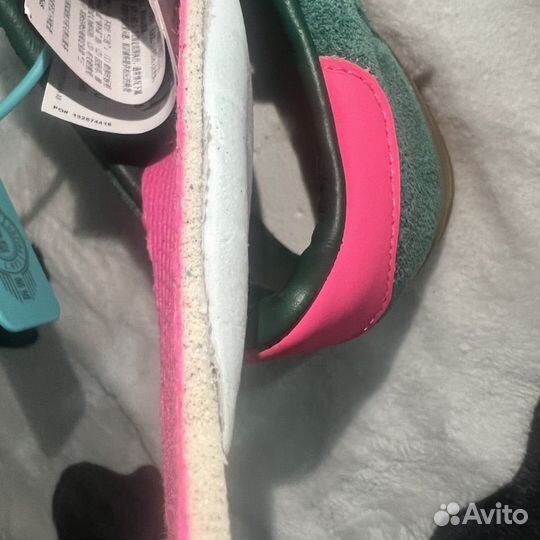 Adidas gazelle indoor green pink оригинал