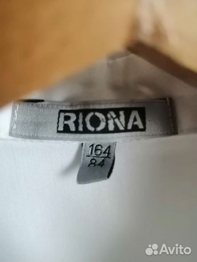 Рубашка белая для девочки р.164