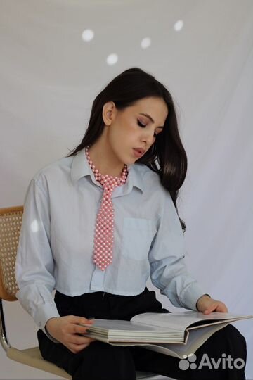 Галстук из бусин