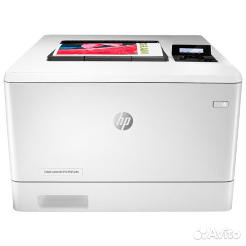 Принтер HP Color LaserJet Pro M454dn белый