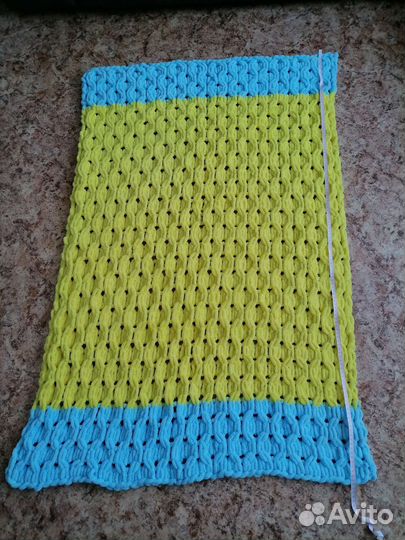 Плед детский вязаный ручная работа