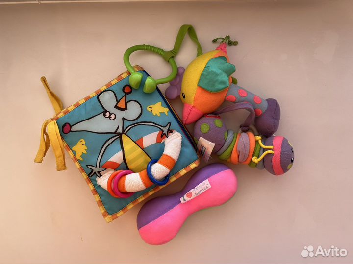 Детские игрушки развивающие бу мягкие пакетом