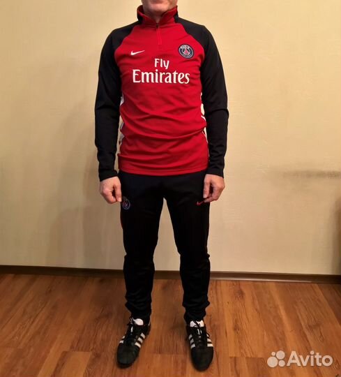 Тренировочный костюм красный Nike FC PSG