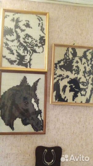 Картина вязаная спицами