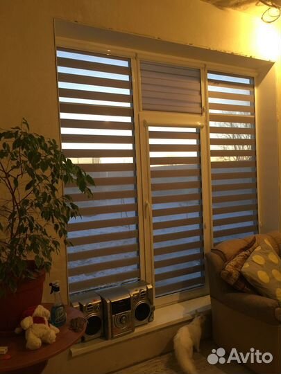 Рулонные шторы блэкаут, день ночь, жалюзи