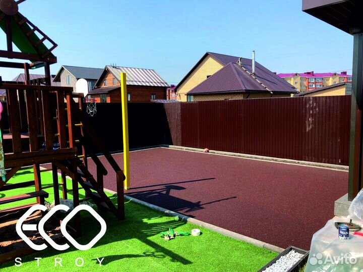 Бесшовное покрытие из резиновой крошки