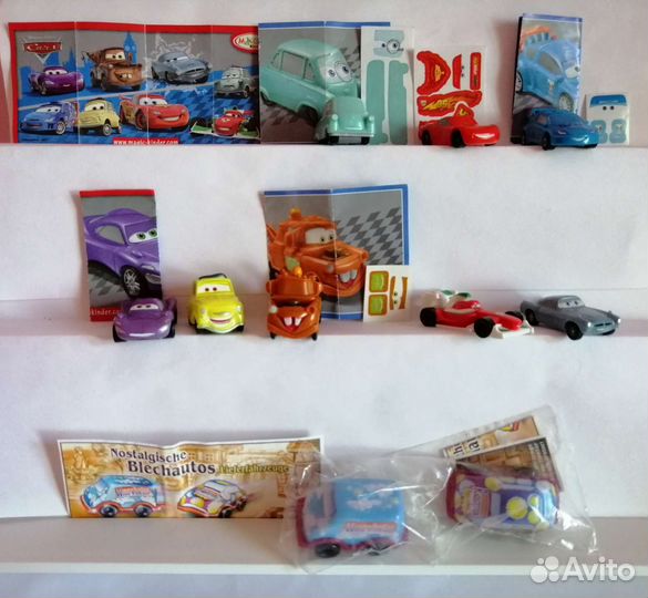 Киндер-сюрприз. машинки серии. модель такси и др