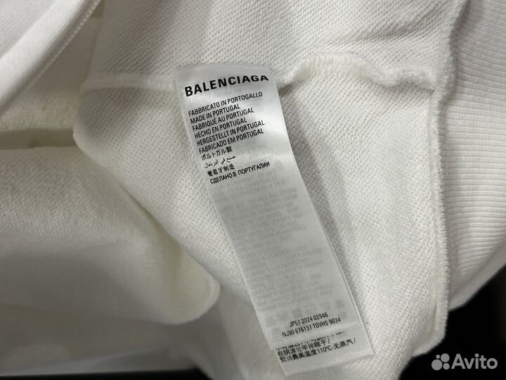 Зип худи Balenciaga x polo white