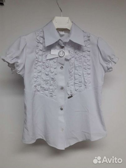 Новые белые блузки р. 128-158